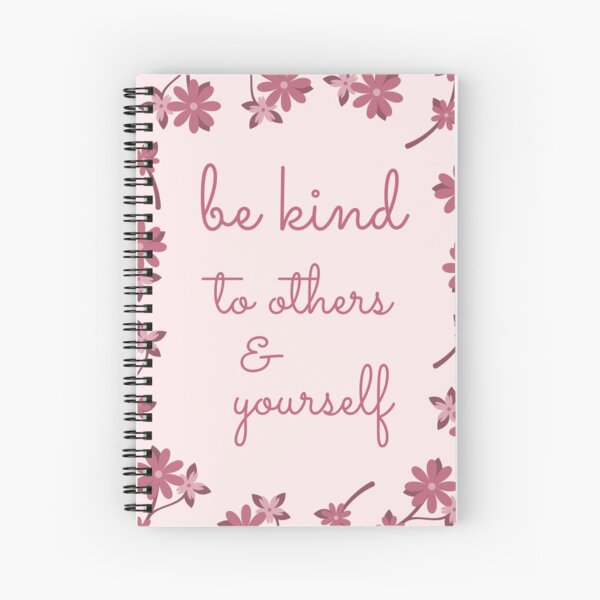 Item preview, Be Kind To Others & Yourself Cute Purple Pink Flowers Typography designed and sold by Dream Big! by E. H..