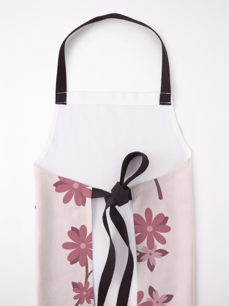 Thumbnail 5 of 6, Apron, Be Kind To Others & Yourself Cute Purple Pink Flowers Typography designed and sold by DesignsbyEH.