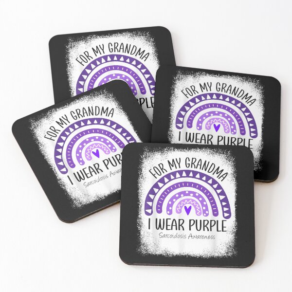 Item preview, I Wear Purple For My Grandma Sarcoidosis Awareness Rainbow Gift  designed and sold by lindafrances.