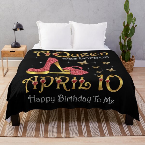 Item preview, A Queen Was Born On April 10 10th April Birthday  designed and sold by mylahKristian.