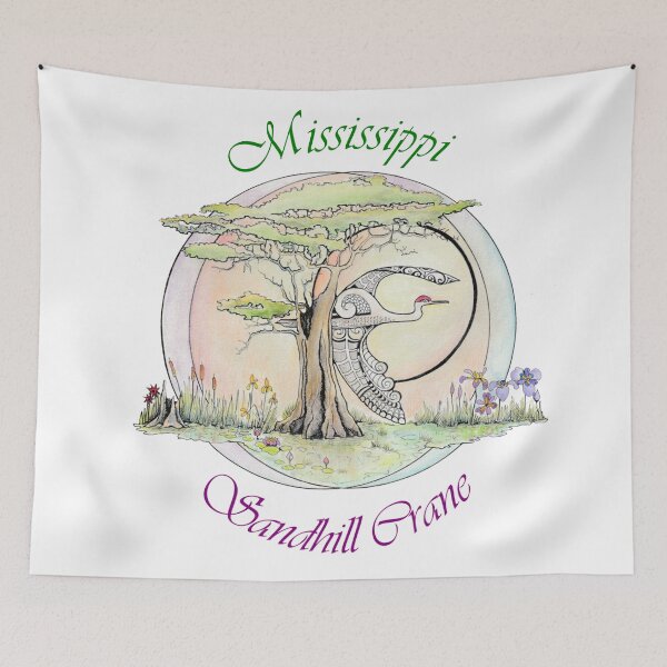 Item preview, Sandhill Crane - Mississippi designed and sold by Linda Bassett.