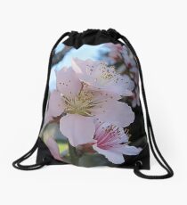 Spring Peach Blossoms Drawstring Bag