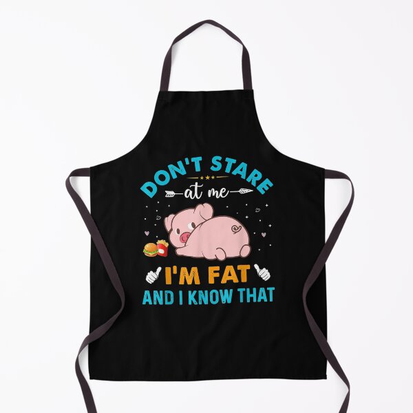 Item preview, Don't Stare At Me I'm Fat And I Know That Funny Pig Vintage Gift designed and sold by lindafrances.