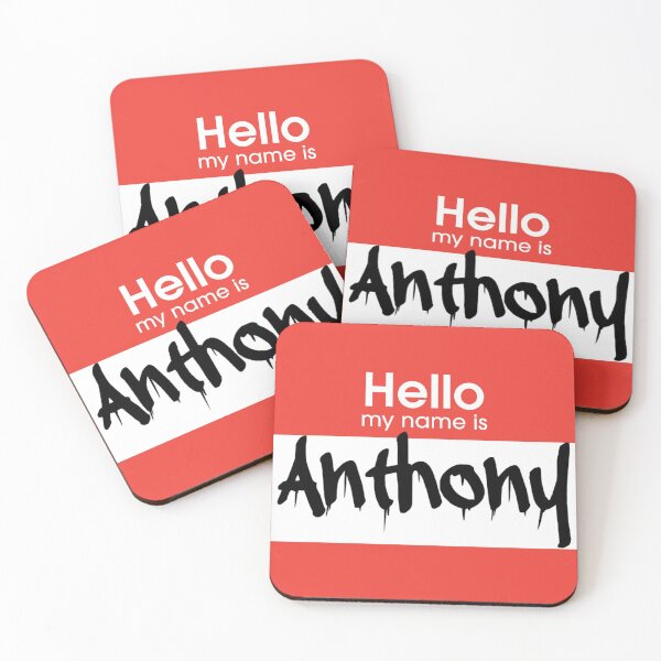 Item preview, Hello My Name is Anthony Anthony Name Tag designed and sold by Mooostickers.