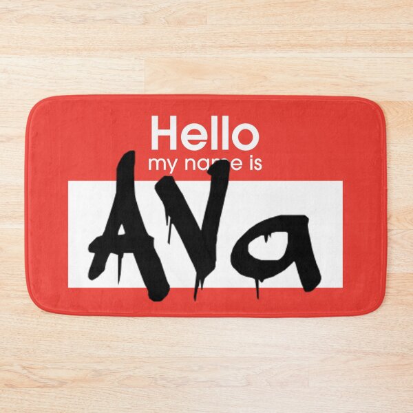 Item preview, Hello My Name is Ava Ava Name Tag designed and sold by Mooostickers.