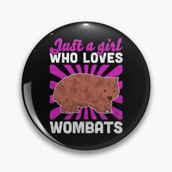 Item preview, Girl who loves wombat marsupial Australia gift designed and sold by madgrfx.