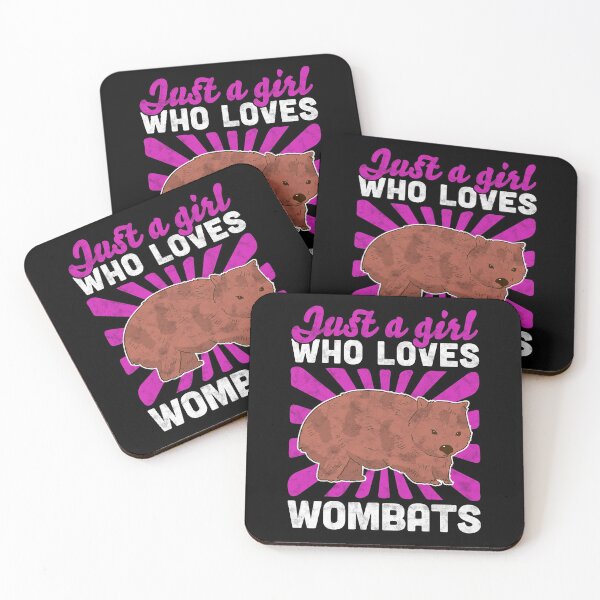 Item preview, Girl who loves wombat marsupial Australia gift designed and sold by madgrfx.