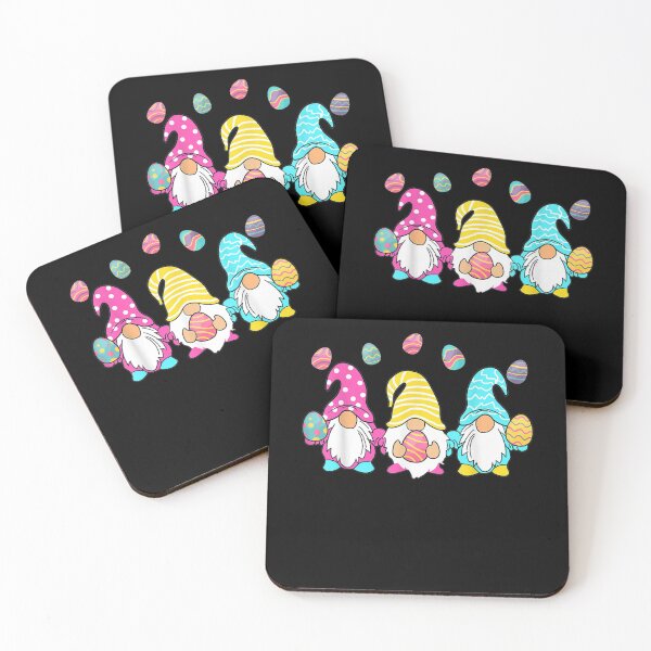 Item preview, Three Gnomes Holding Egg Bunny Rabbit Happy Easter Day  designed and sold by mylahKristian.