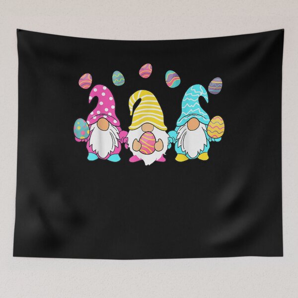 Item preview, Three Gnomes Holding Egg Bunny Rabbit Happy Easter Day  designed and sold by mylahKristian.