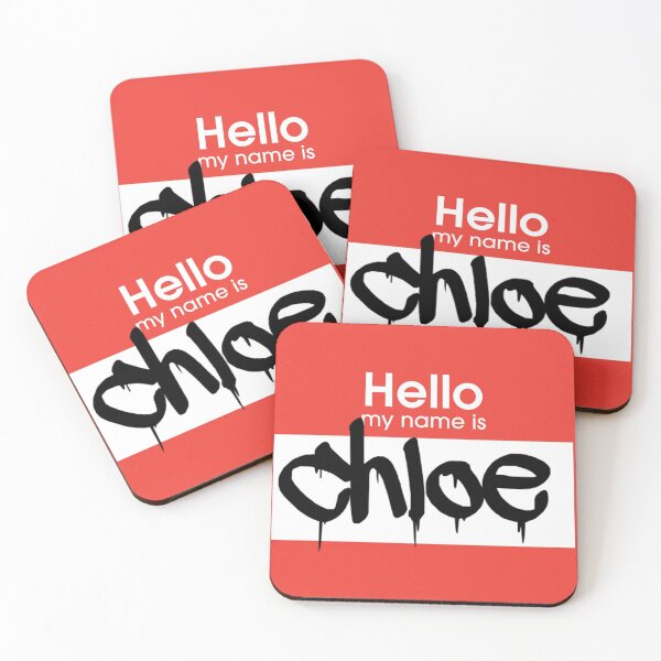 Item preview, Hello My Name is Chloe Chloe Name Tag designed and sold by Mooostickers.