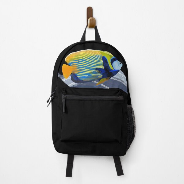 Item preview, Bright blue and yellow tropical fish watercolor illustration - Caroline Laursen Original designed and sold by Caroline Laursen.