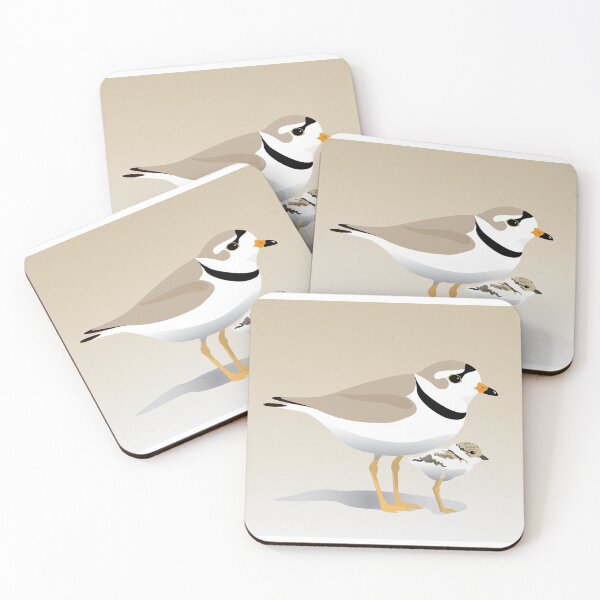 Item preview, Piping Plover and chick designed and sold by bigeffinbee.