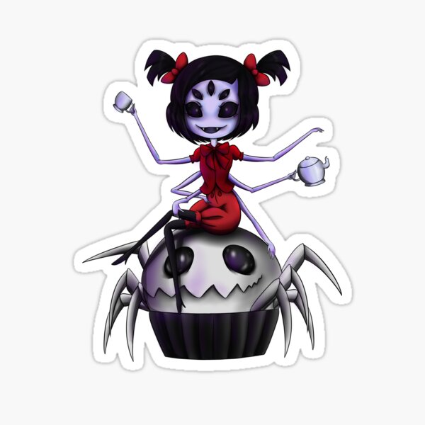 Undertale Muffet Sticker - Sticker Mania