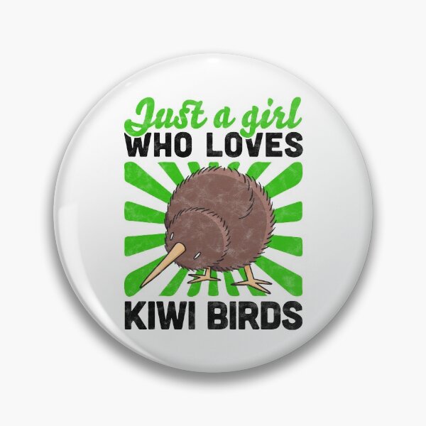 Item preview, Girl who loves kiwi bird snipe bouquet saying designed and sold by madgrfx.