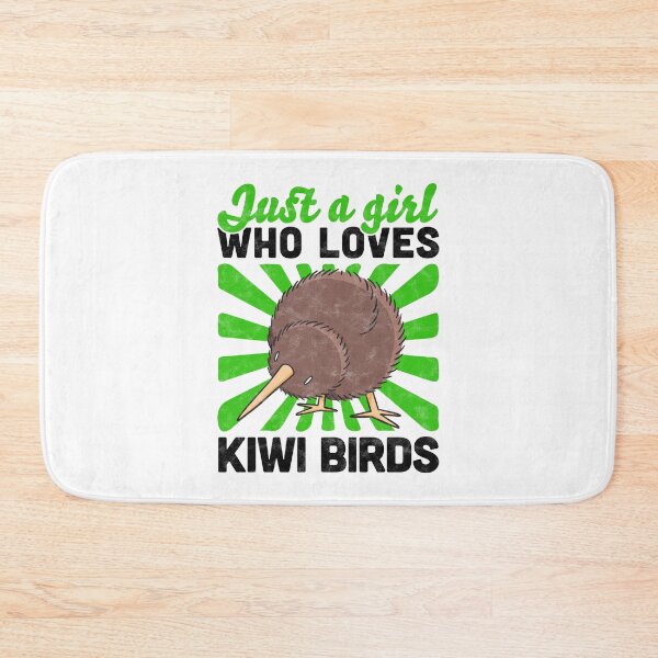 Item preview, Girl who loves kiwi bird snipe bouquet saying designed and sold by madgrfx.