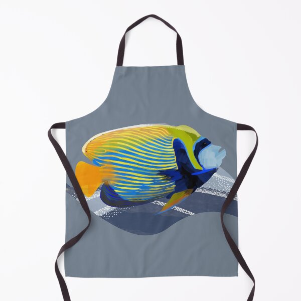 Item preview, Bright blue and yellow tropical fish watercolor illustration - Caroline Laursen Original designed and sold by Caroline Laursen.