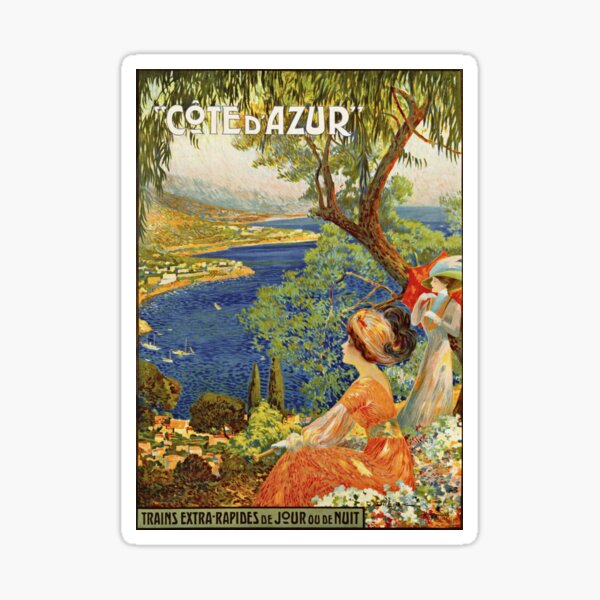 Item preview, Anuncio vintage de la Riviera francesa Cote d'Azur designed and sold by aapshop.
