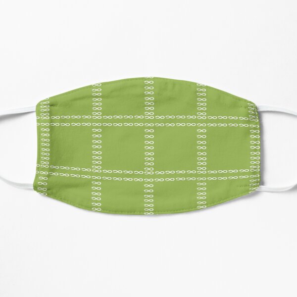 White geometric 8 Flat Mask