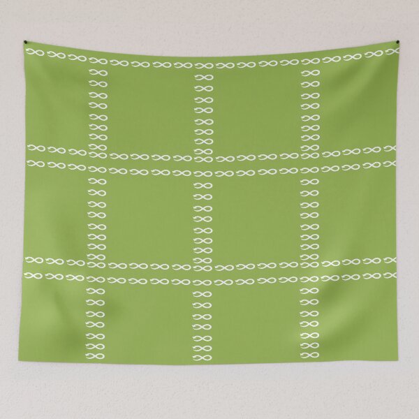 Item preview, White geometric 8 designed and sold by Vicky Rodden.