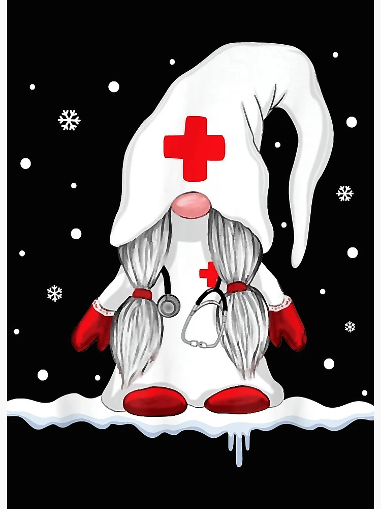 Bourund Nursing Uniforms for Women Clearance, Christmas Gnome
