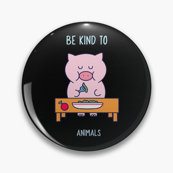 Item preview, Be Kind To Animals - cute pig that eats vegetables designed and sold by GLwithUs.