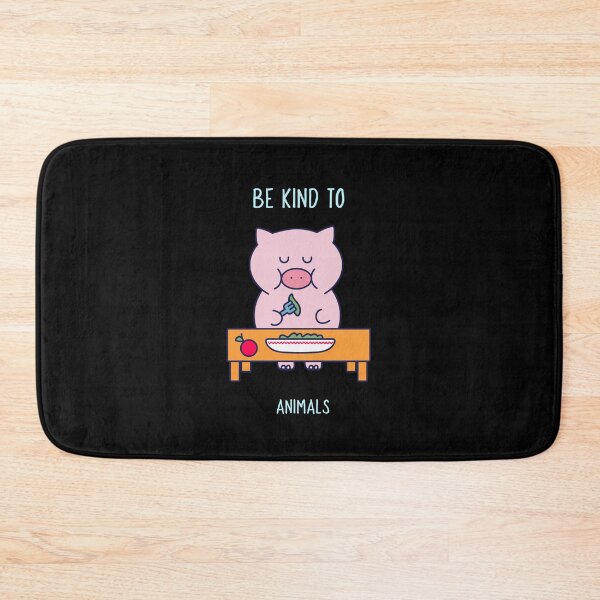 Item preview, Be Kind To Animals - cute pig that eats vegetables designed and sold by GLwithUs.