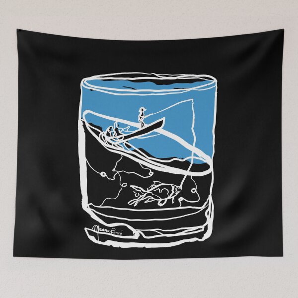 Item preview, Single Line - Half Full (White) designed and sold by MaxencePierrard.
