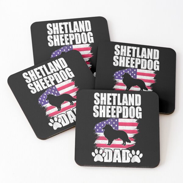 Item preview, Shetland Sheepdog Dad Dog Lover American Us Flag  designed and sold by mylahKristian.