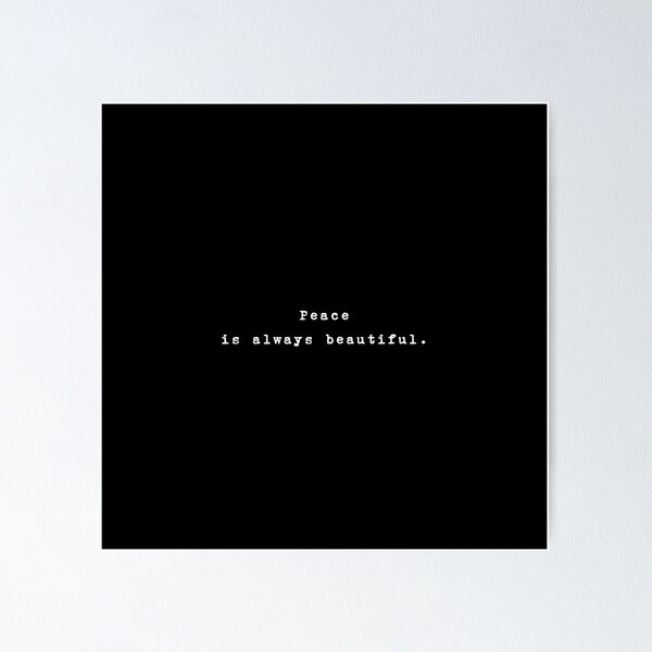 Item preview, Peace is always beautiful. designed and sold by typethegood.