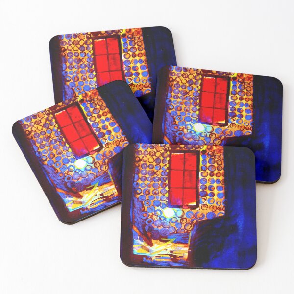 Item preview, Light shines through a hole in the wall of a dilapidated building designed and sold by SarahHogmanArt.