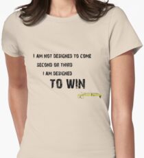 Ayrton Senna - I am designed to WIN Women's Fitted T-Shirt