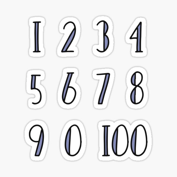numbers-0-to-100-pack-sticker-for-sale-by-jacostickers-redbubble