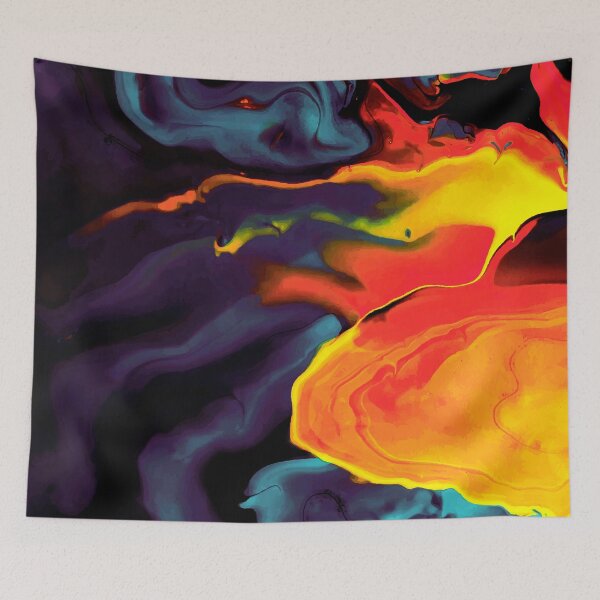 Item preview, Volcano Lava Liquid Marble Texture - Marble Abstract Art designed and sold by SoccaTamam.