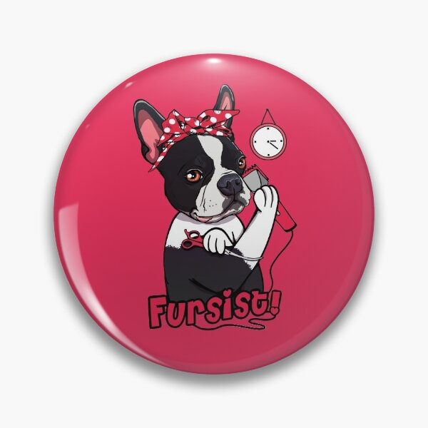 Item preview, Boston Terrier Groomer Cartoon designed and sold by MrEddie10.