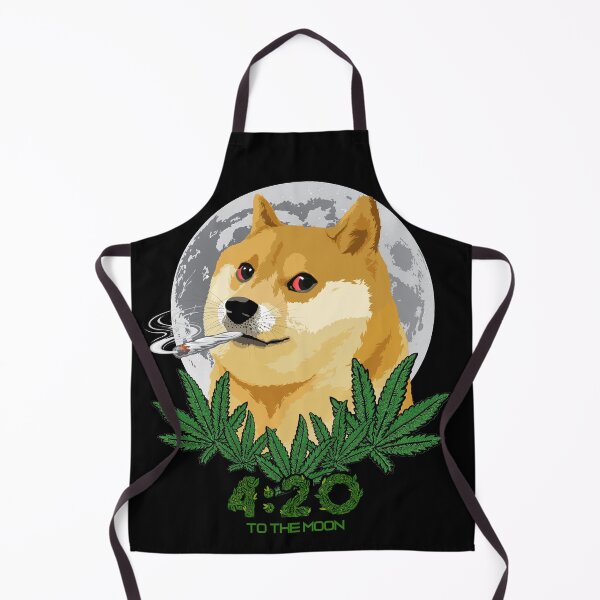 Item preview, Dogecoin 420 To the moon Cannabis Weed shirt Dogeday 69 mask designed and sold by art-from-earth.