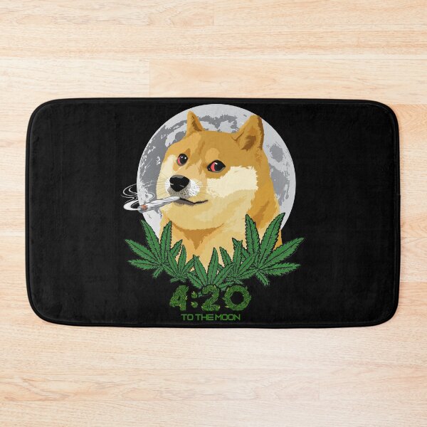 Item preview, Dogecoin 420 To the moon Cannabis Weed shirt Dogeday 69 mask designed and sold by art-from-earth.