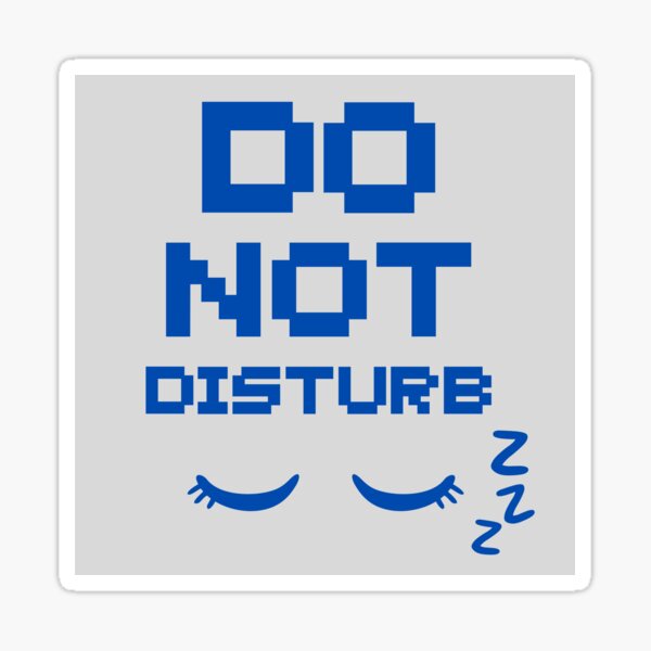 Item preview, Do No Disturb Sign Flat Illustration design designed and sold by Red-ElYoubi.