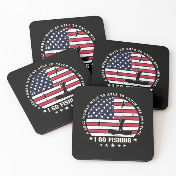 Item preview,  I go fishing - Patriotic USA design with flag designed and sold by Momentfaenger.