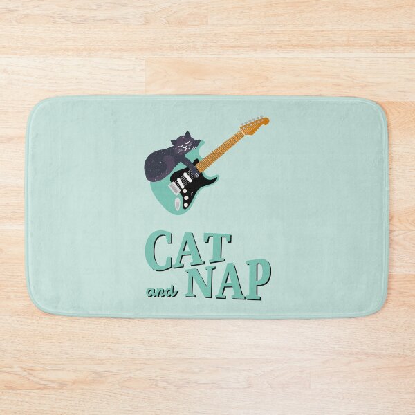 Item preview, Relaxed Cat on Guitar | Cosmic | Catnap designed and sold by Fluffy-Vectors.