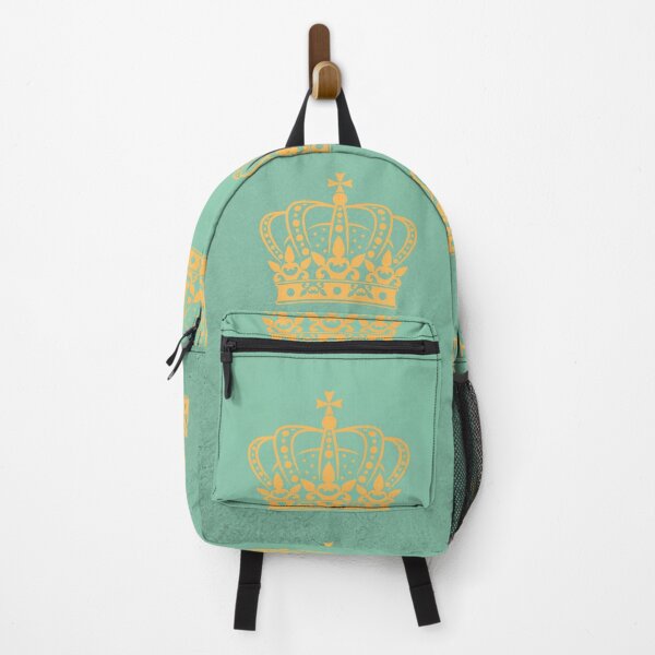 Item preview, Royalty gold crown on green pattern designed and sold by whitecity.