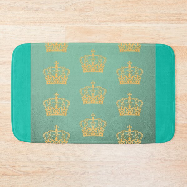 Item preview, Royalty gold crown on green pattern designed and sold by whitecity.