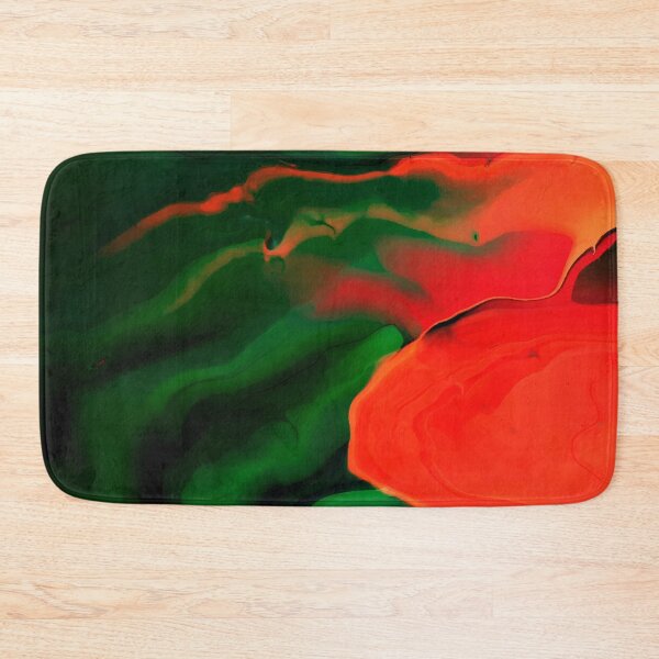 Item preview, Green and Red Liquid Marble Texture - Marble Abstract Art designed and sold by SoccaTamam.