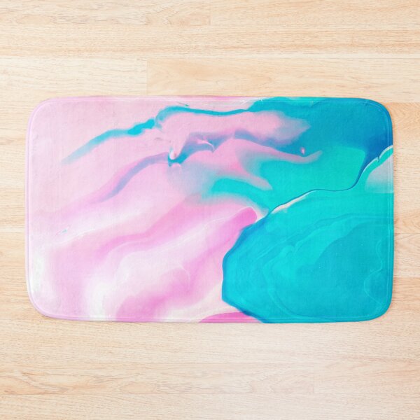 Item preview, Pink and Light Blue Liquid Ink Texture - Marble Abstract Art designed and sold by SoccaTamam.