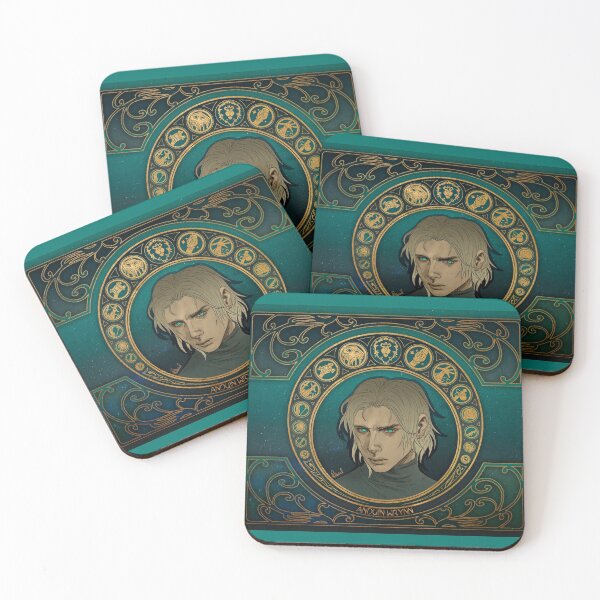 Item preview, Fanart: Anduin's portrait in Art Nouveau style - Shadowlands version designed and sold by AlexaelArtworks.