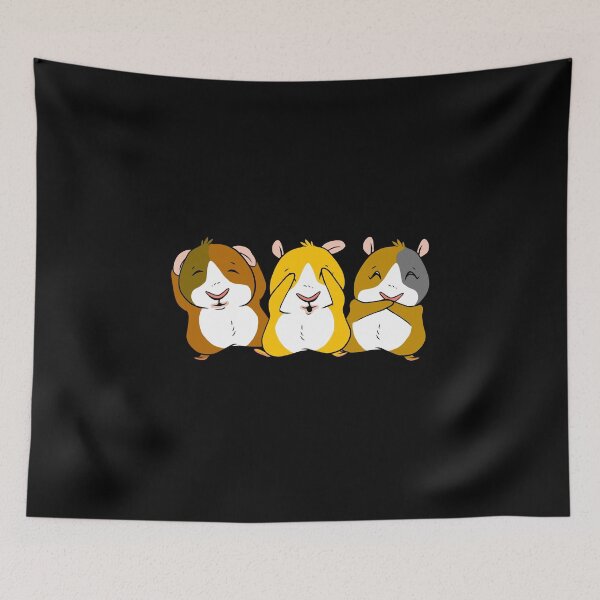 Item preview, Hear Nothing See Nothing Say Nothing Colored Guinea Pigs designed and sold by Paulina Vanlife.