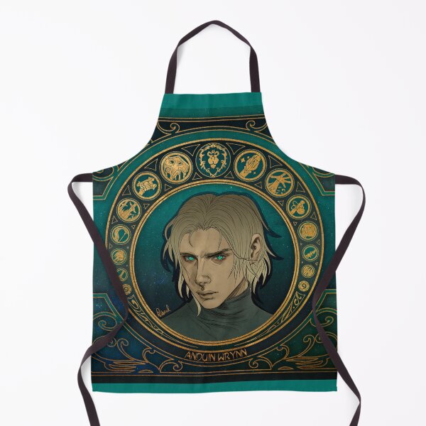 Item preview, Fanart: Anduin's portrait in Art Nouveau style - Shadowlands version designed and sold by AlexaelArtworks.