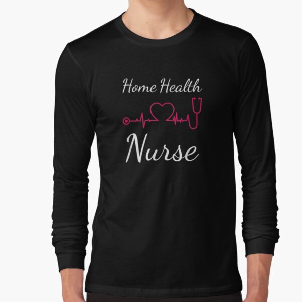 PhoenixDamn Nurses The Heart of Health Care Stethoscope Gift T-Shirt Long Sleeve T-Shirt