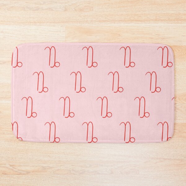 Item preview, minimalist capricorn pattern in red and pink designed and sold by neopop.