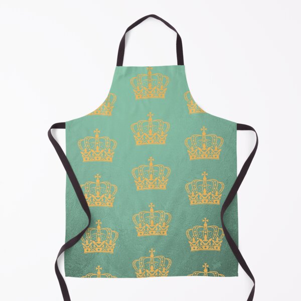 Item preview, Royalty gold crown on green pattern designed and sold by whitecity.