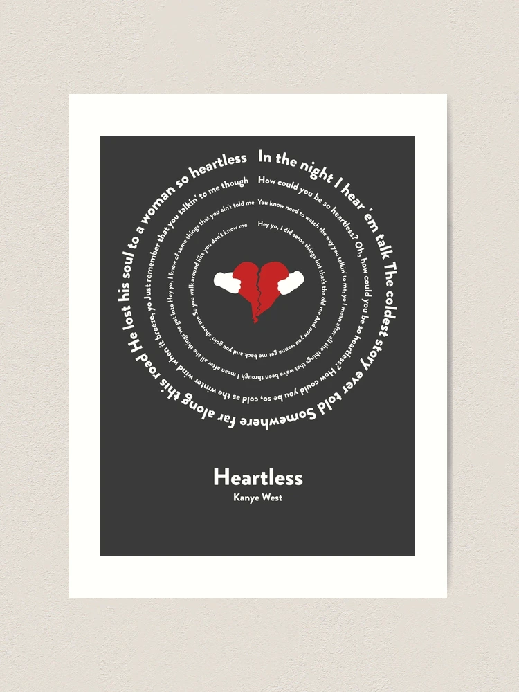 heartless kanye 808 poster | Art Print